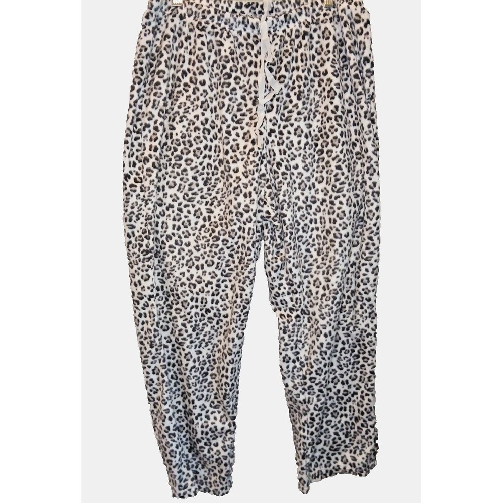 Croft & Barrow Womens Large Faux Fur Lounge Pajama‎ Pants Cozy Sleepwear Soft